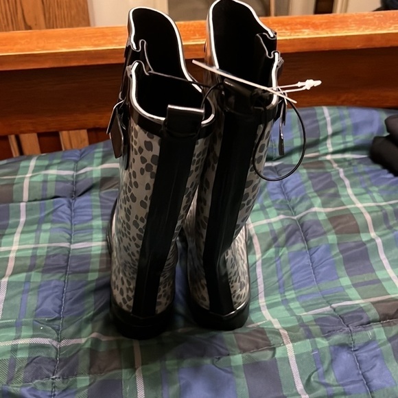 Rain Boots,Waterproof Tall rain Boots and Anti-Slipping Comfortable Insole sz 6 - Picture 7 of 7
